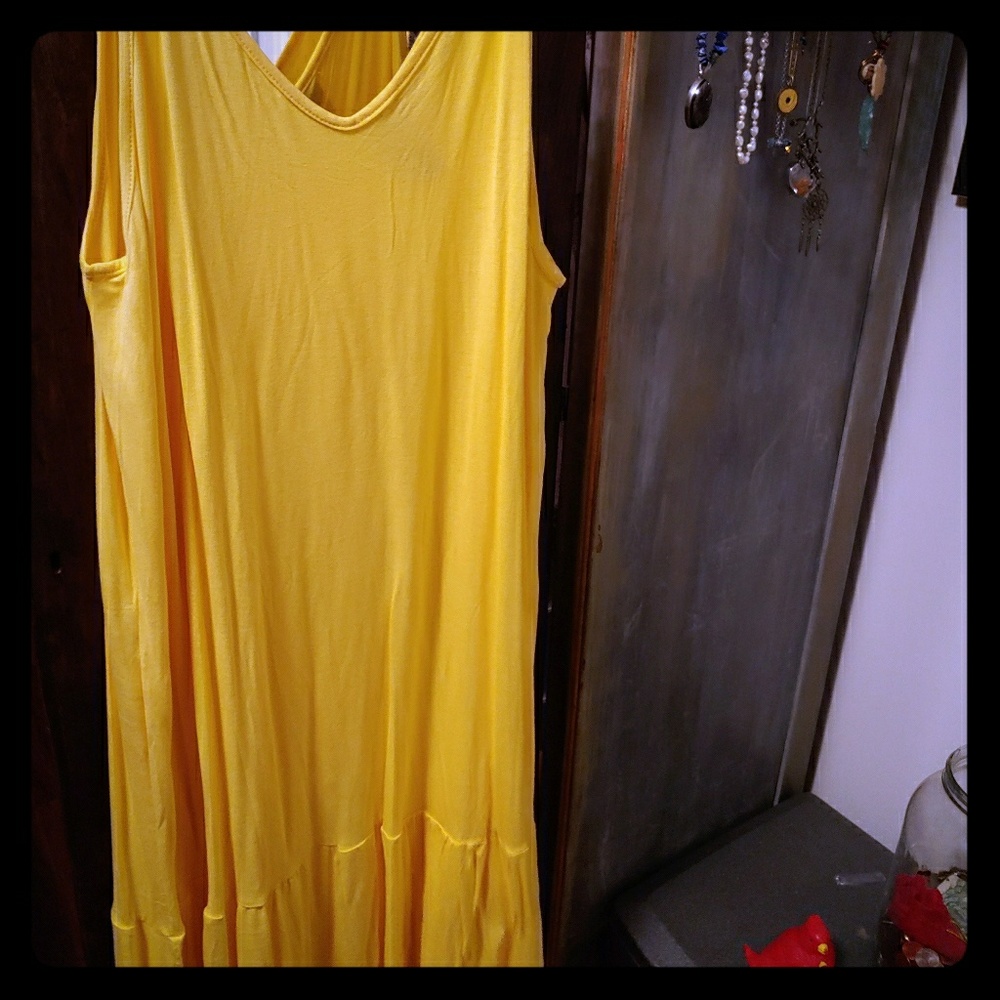 Agnes & Dora Yellow Wunder Slip Dress